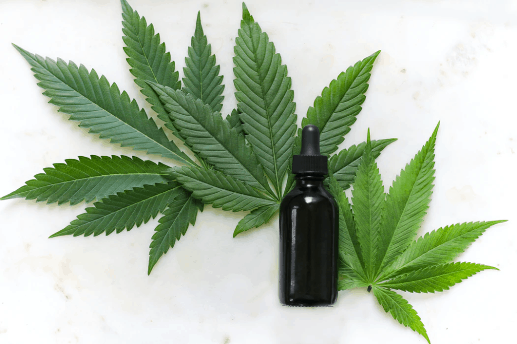 A bottle of Cannabis Tincture for weed candy